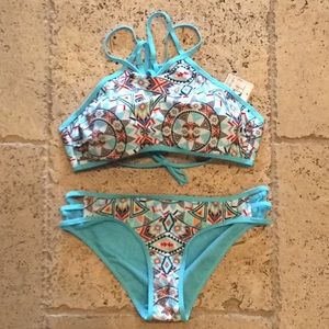 Two piece bikini swimsuit set